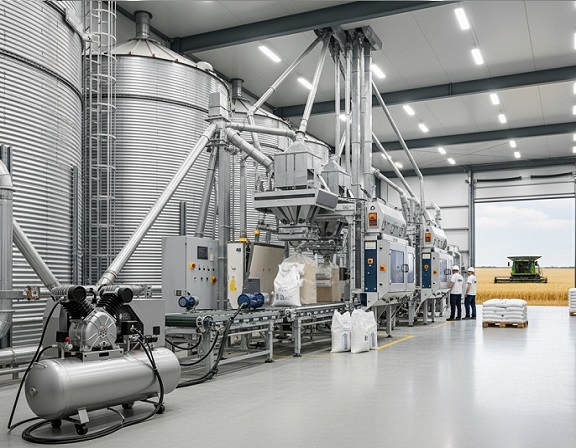 Детальніше про статтю Компресори в аграрному секторі: від зберігання зерна до пакування продукції 🌾