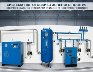 Детальніше про статтю Система підготовки стисненого повітря
